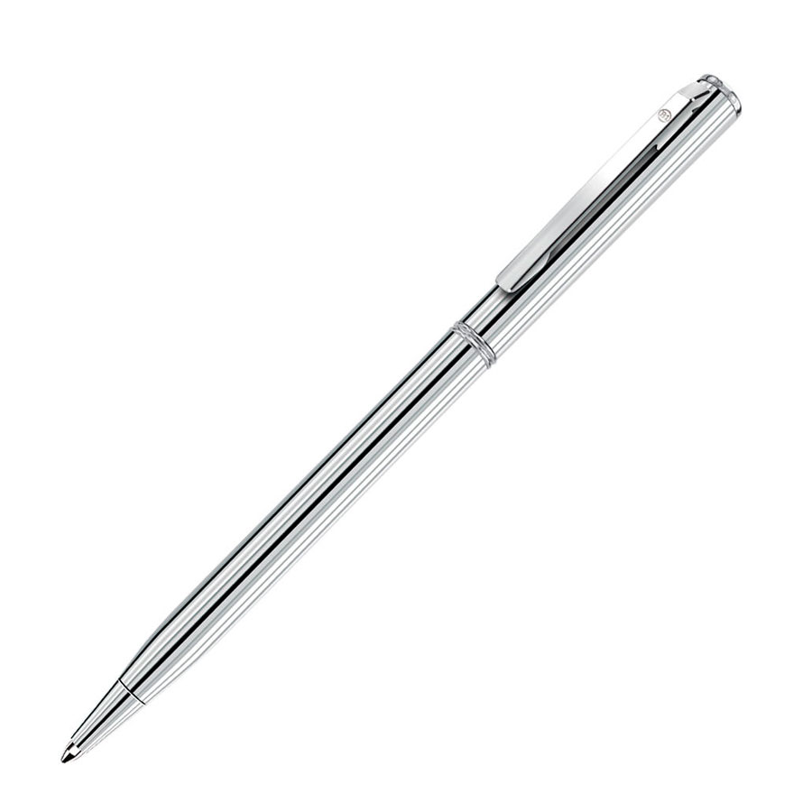 Ручка шариковая SLIM SILVER, серебристый-0