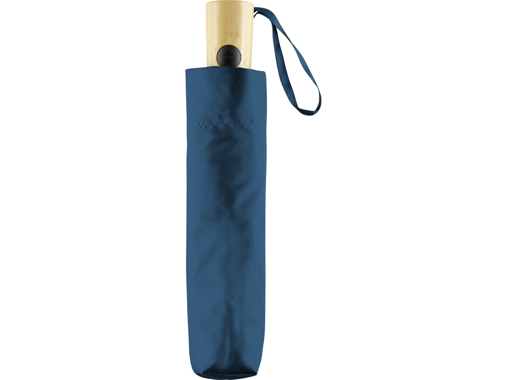 Зонт складной 5429 ÖkoBrella из бамбука, полуавтомат, серый-3