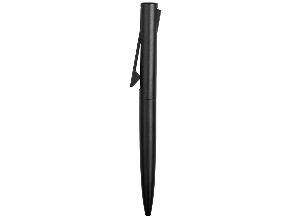 Ручка металлическая шариковая Bevel, черный-4