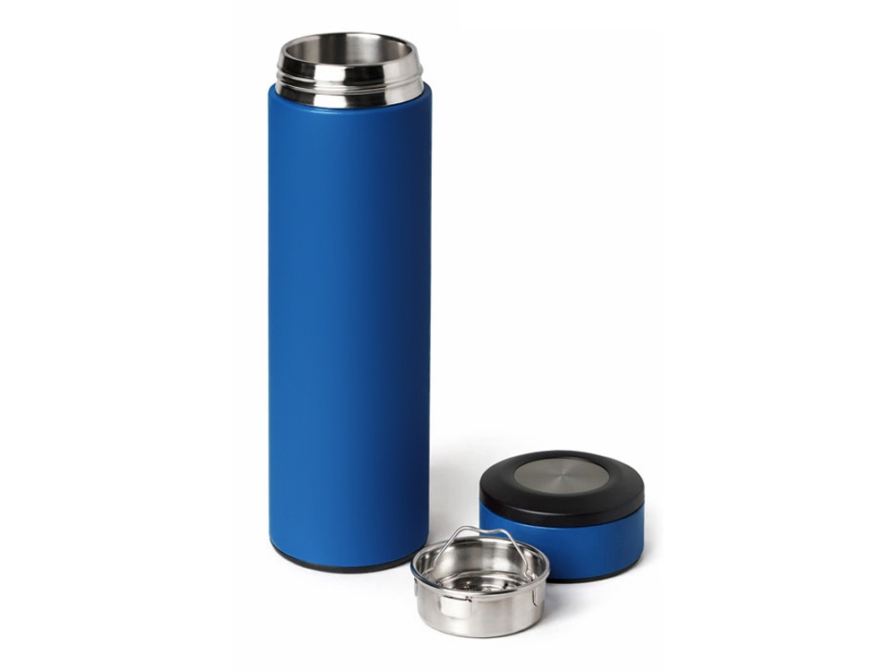 Вакуумный термос Vacuum Flask C1, soft touch, 420мл, синий-1