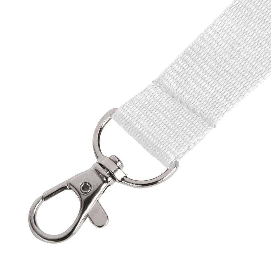Ланъярд NECK, белый, полиэстер, 2х50 см, белый-1