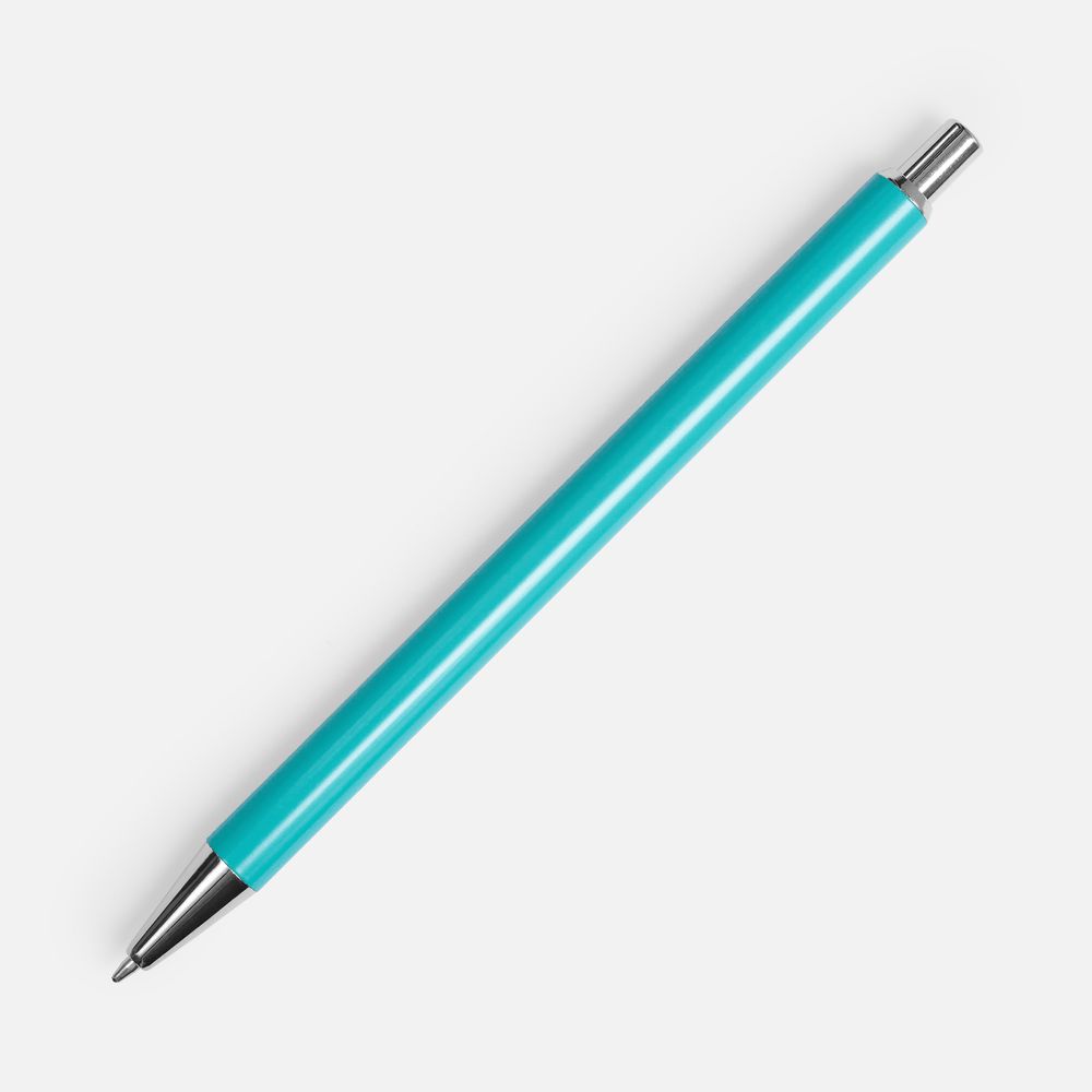 Ручка шариковая Slim Beam, бирюзовая-1