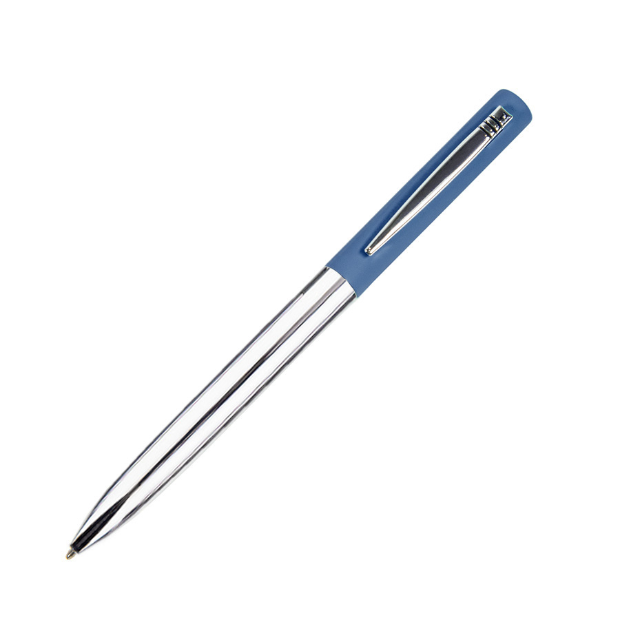 Ручка шариковая CLIPPER, покрытие soft touch, синий-0