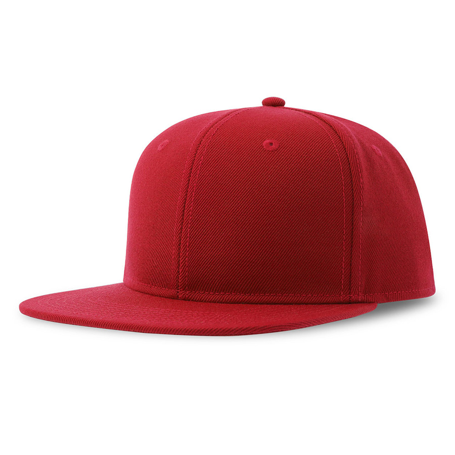 Бейсболка SNAP BACK-S, 6 клиньев, пластиковая застежка, красный-0