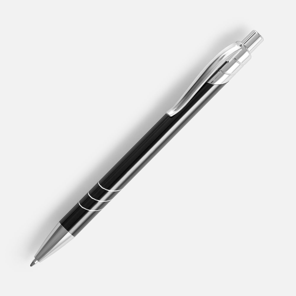 Ручка шариковая Undertone Metallic, черная-0
