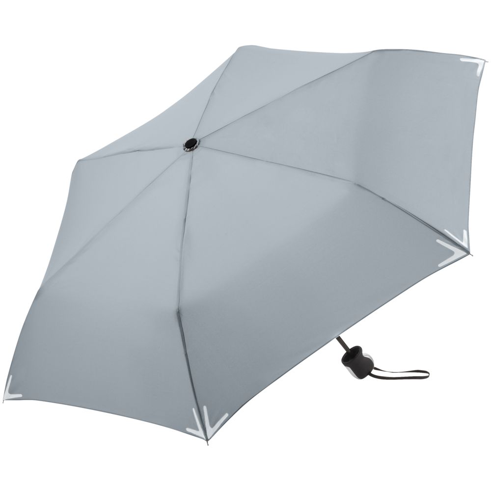 Зонт складной Safebrella, серый-1