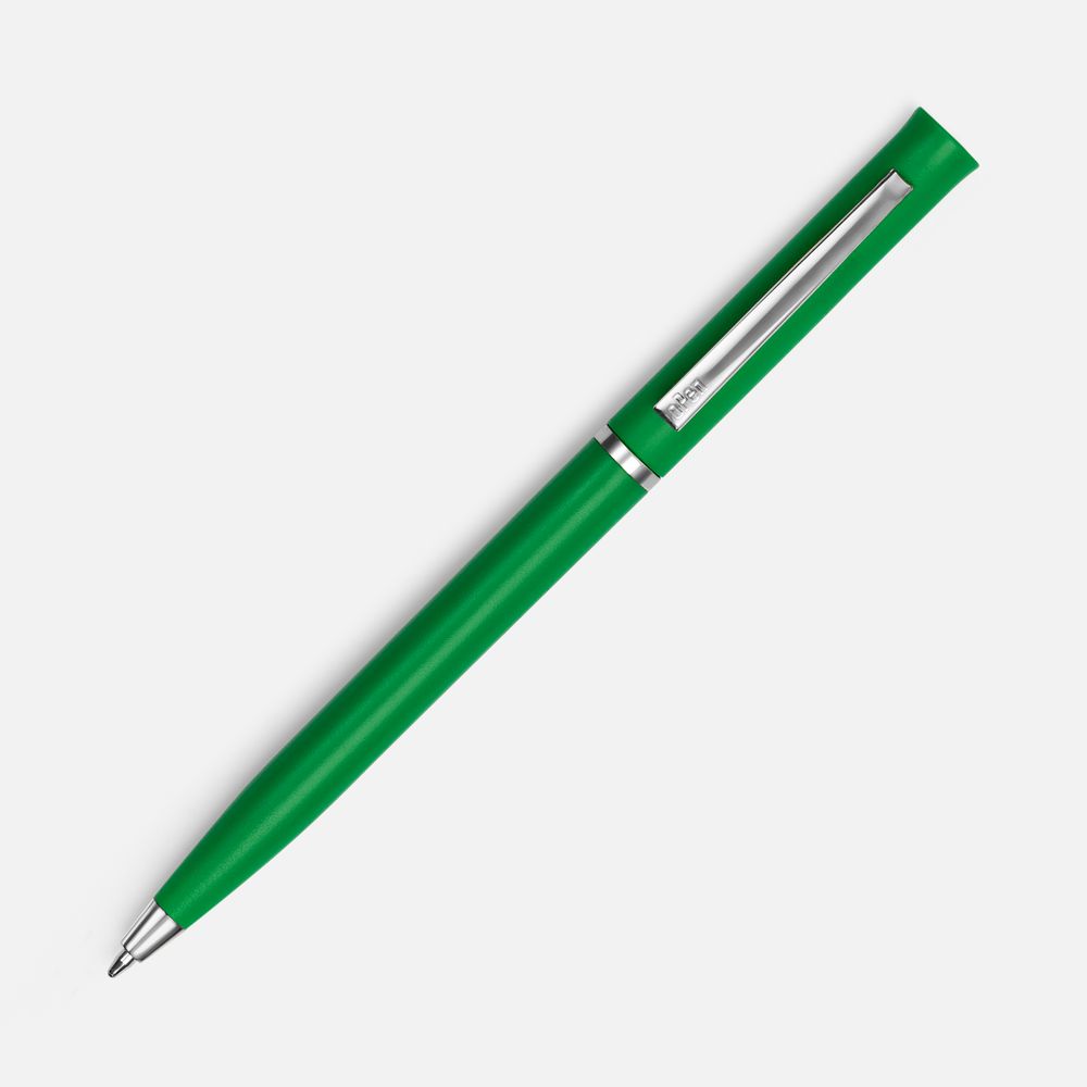 Ручка шариковая Euro Chrome, зеленая-2