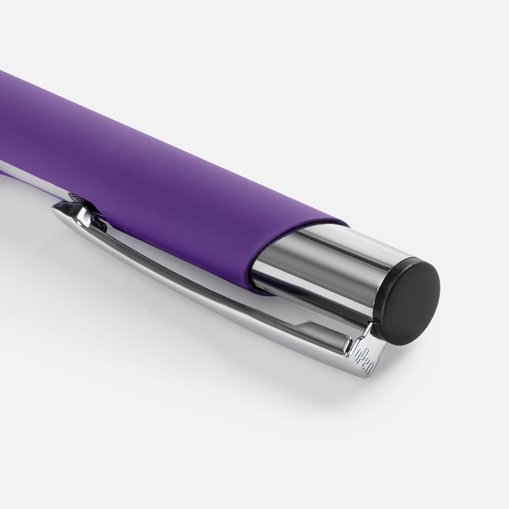 Ручка шариковая Keskus Soft Touch, фиолетовая-3