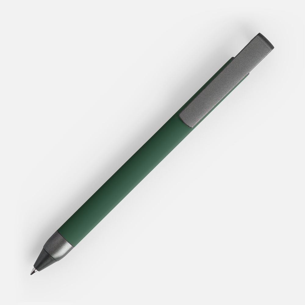 Ручка шариковая Standic с подставкой для телефона, зеленая-1