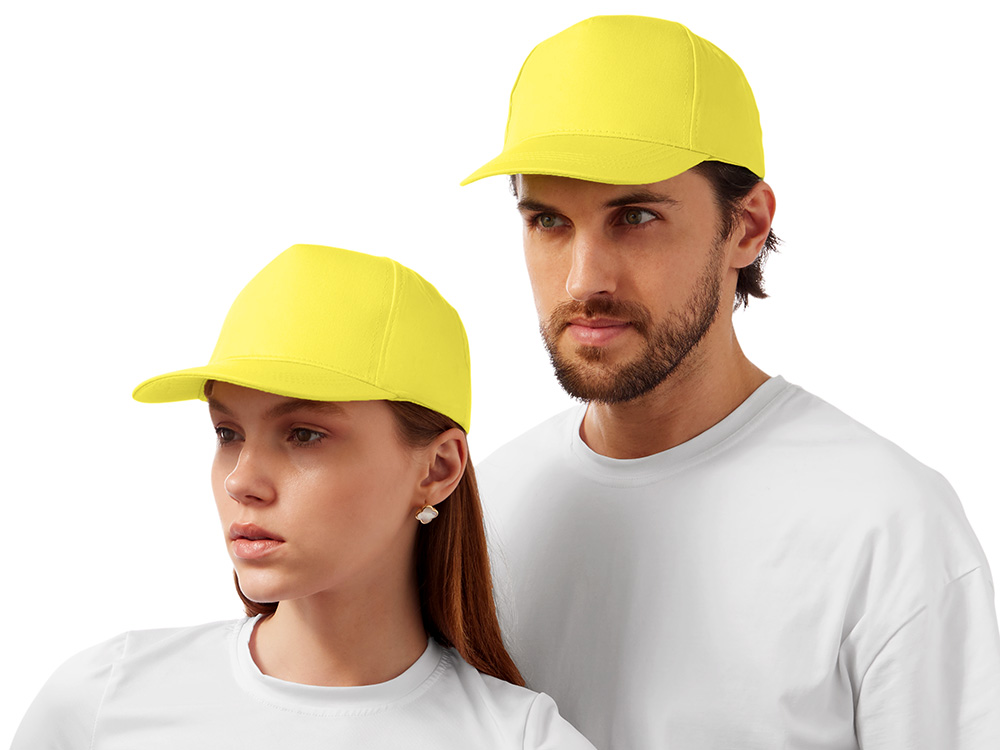 Бейсболка Мемфис 230 5-панельная, yellow-1