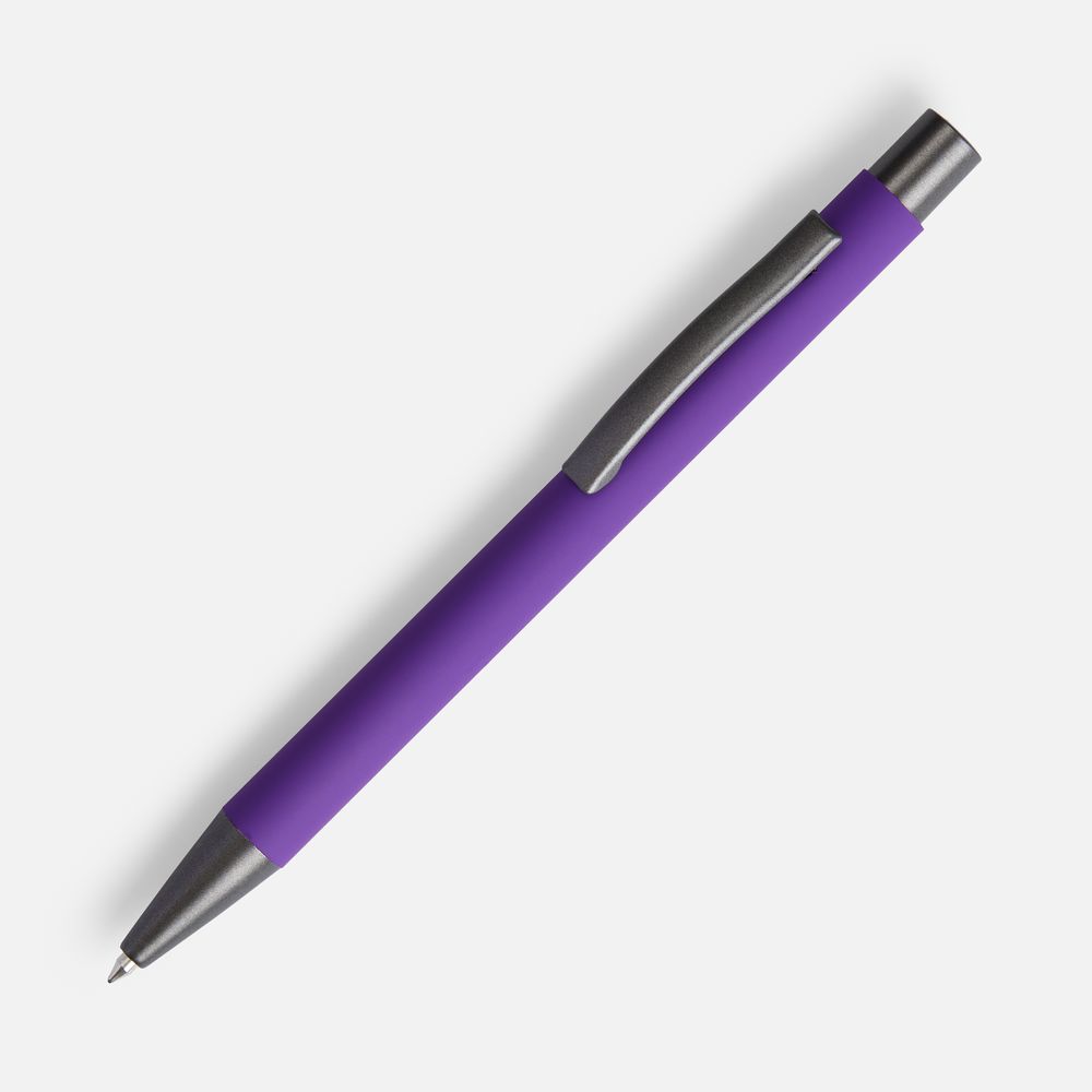 Ручка шариковая Atento Soft Touch, фиолетовая-0