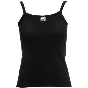 Майка женская "Lady-fit Strap T", черный-0
