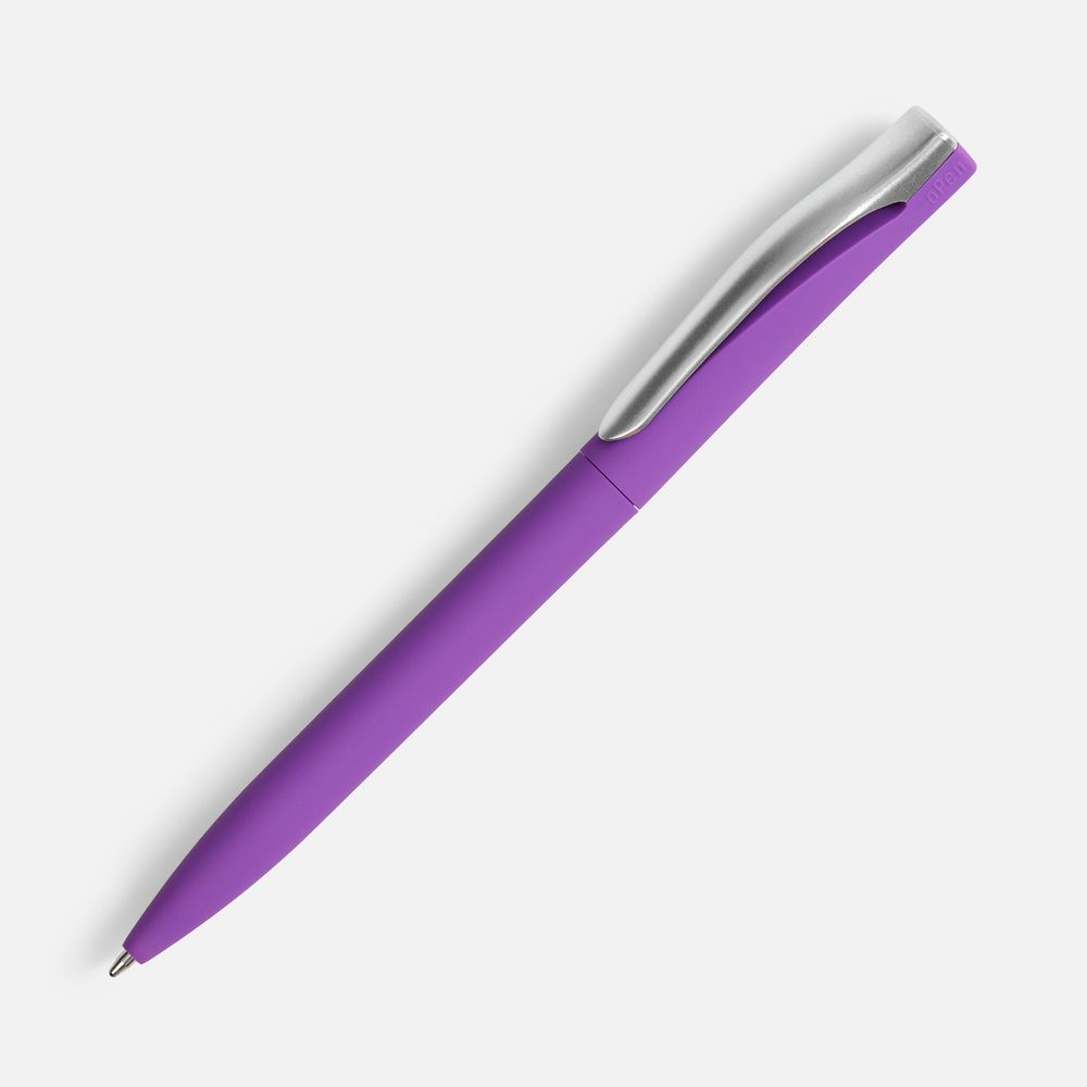 Ручка шариковая Pin Soft Touch, фиолетовая-0