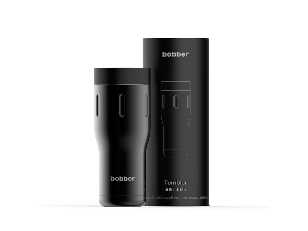 Термос питьевой, вакуумный, бытовой, тм bobber. Объем 0,47 литра. Артикул Tumbler-470 Black Coffee-0