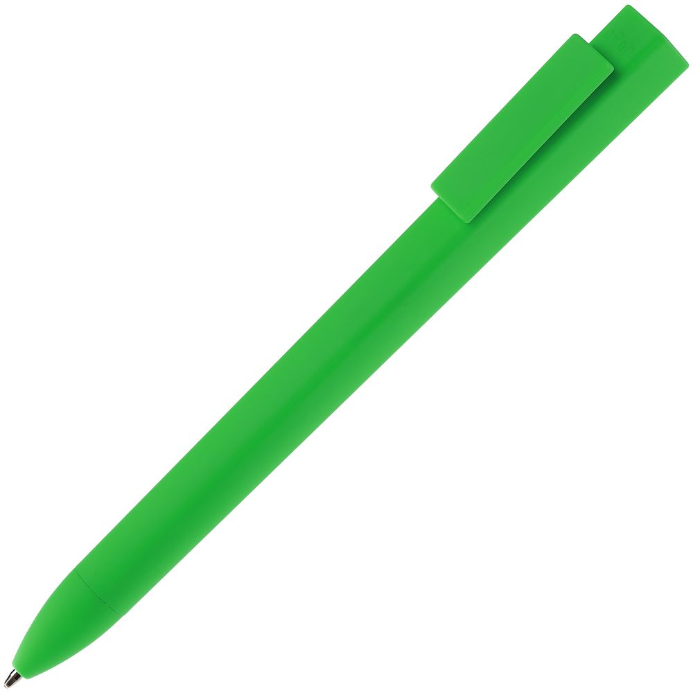 Ручка шариковая Swiper SQ Soft Touch, зеленая-1