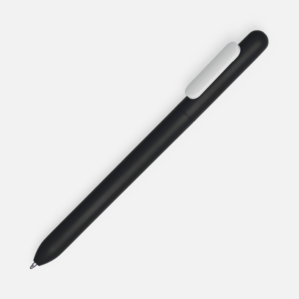 Ручка шариковая Swiper Soft Touch, черная с белым-0