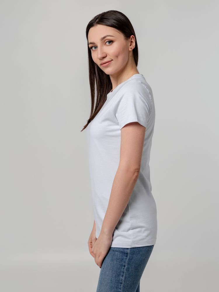Футболка женская T-bolka Stretch Lady, белая-4