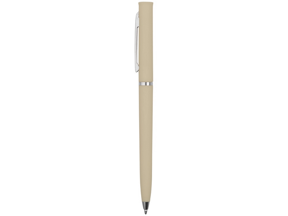 Ручка пластиковая шариковая Navi soft-touch, бежевый-2
