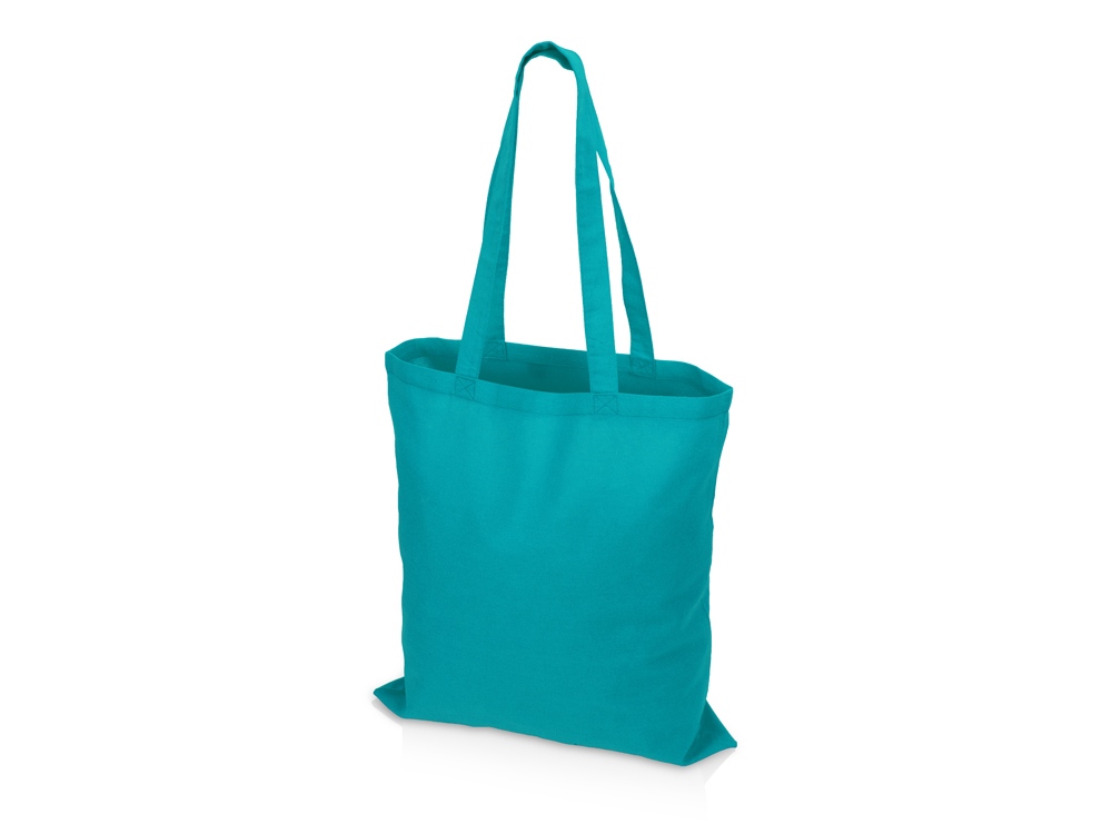 Сумка для шопинга Carryme 140 хлопковая, 140 г/м2, бирюзовый 320C NEW-1