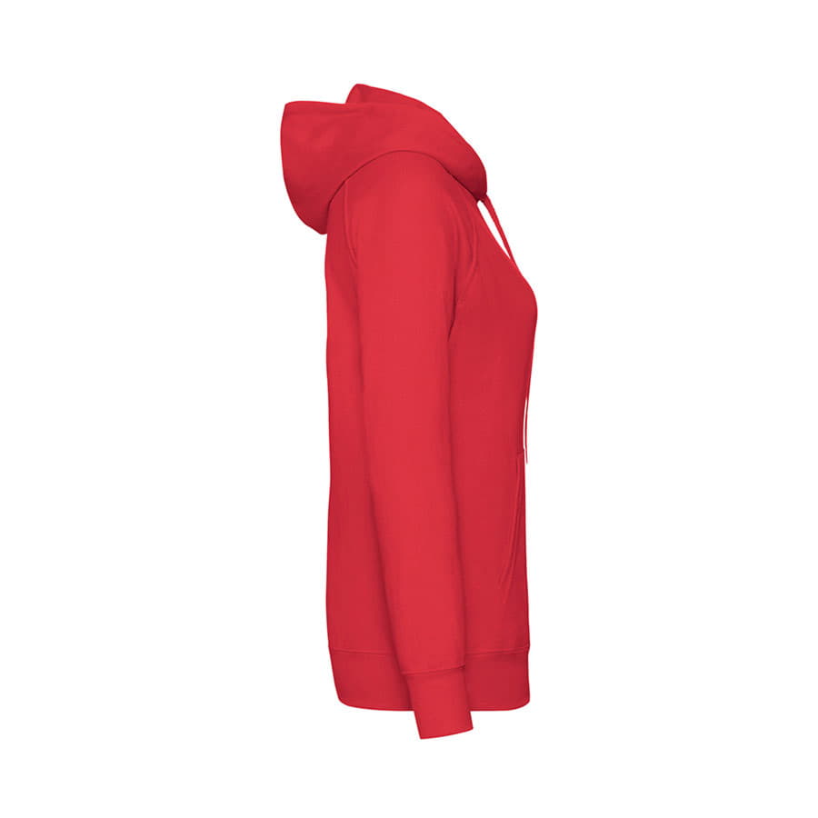 Толстовка женская без начеса LIGHTWEIGH HOODED SWEAT 240, красный-3