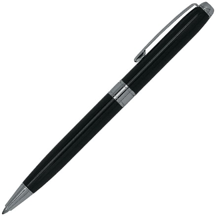 Ручка шариковая Gamma, Чёрный/Серебряный-0
