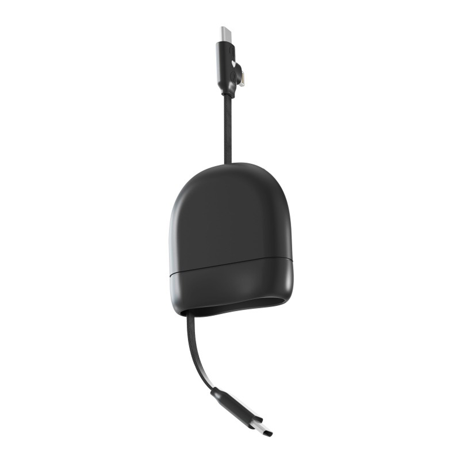 Кабель Xoopar ICE-R с ретрактором 2 в 1, разъёмы USB-C и Lightning, 60 Вт-0