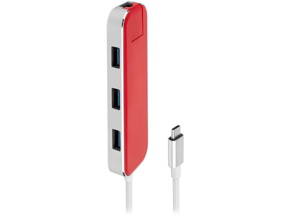 Хаб USB Rombica Type-C Chronos Red-3