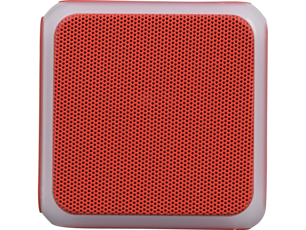 Портативная колонка Cube с подсветкой, красный-3