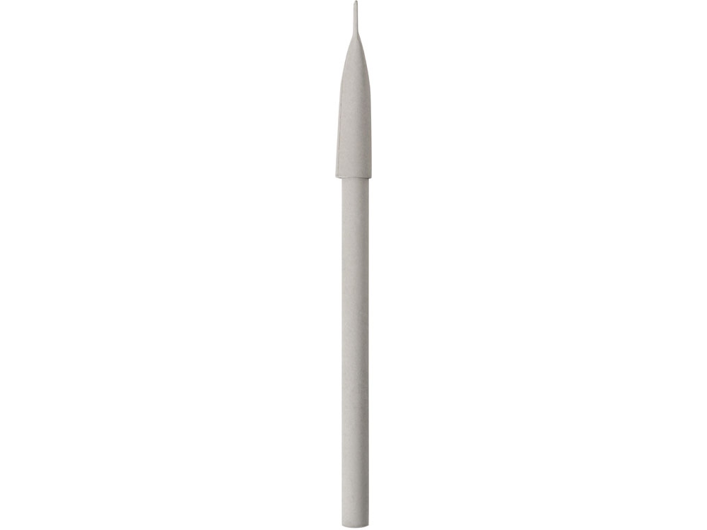 Ручка картонная с колпачком Recycled, светло-серый-4