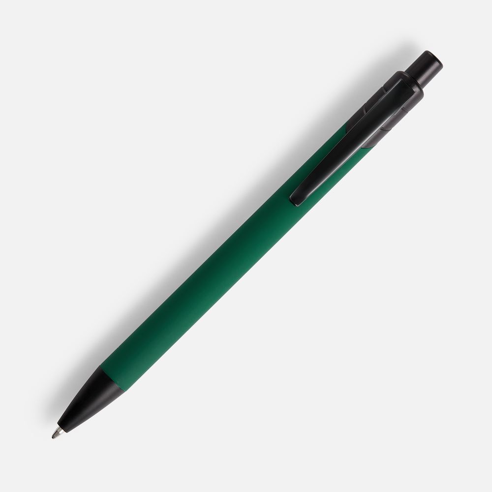 Ручка шариковая Undertone Black Soft Touch, зеленая-1