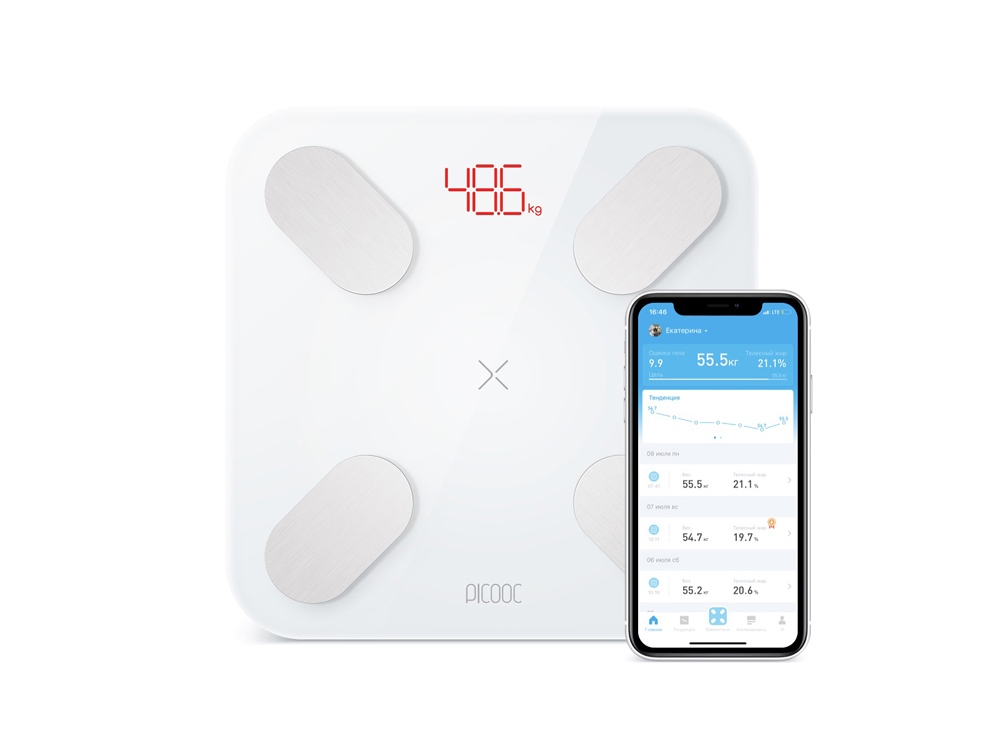 Умные диагностические весы Picooc Mini Pro V2 (6924917717377), белый-0
