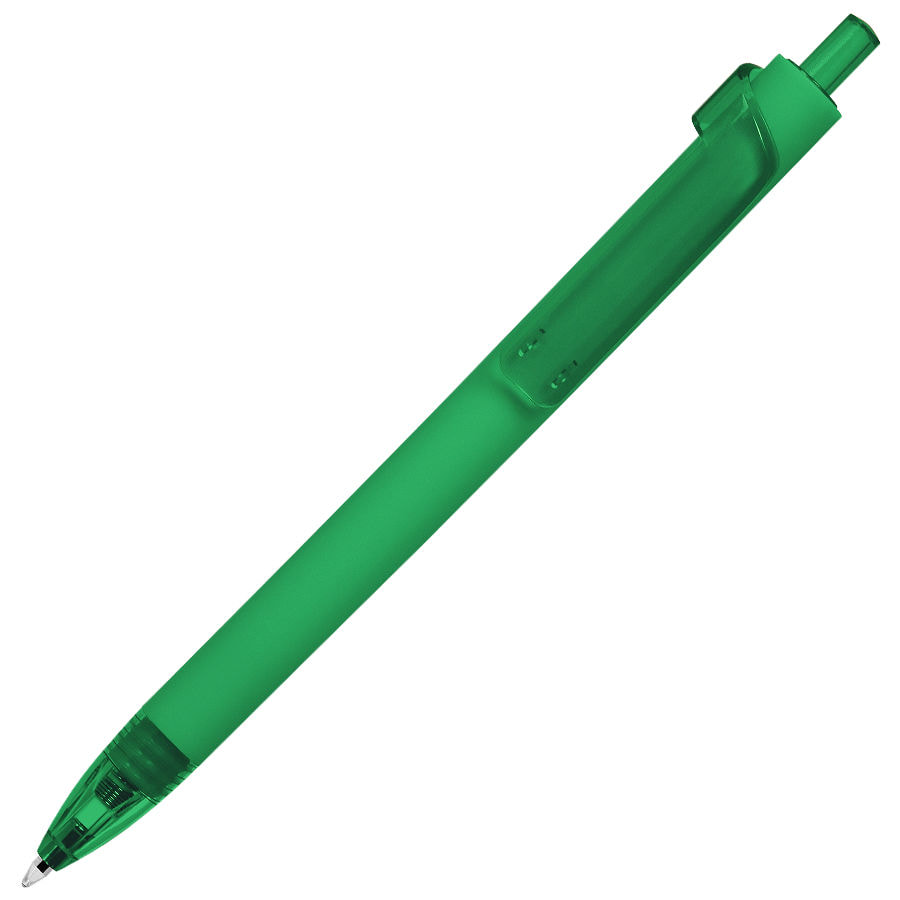 Ручка шариковая FORTE SOFT, покрытие soft touch, зеленый-0