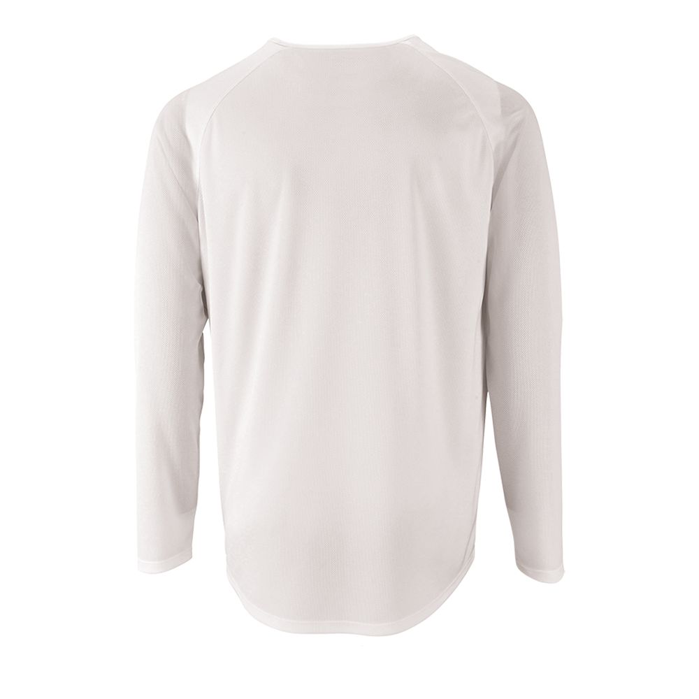 Футболка с длинным рукавом Sporty LSL Men, белая-2