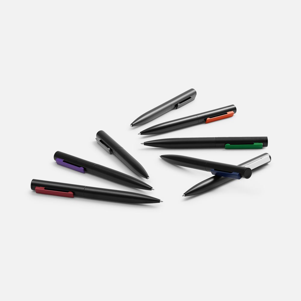 Ручка шариковая Inkolor, черная с фиолетовым-4