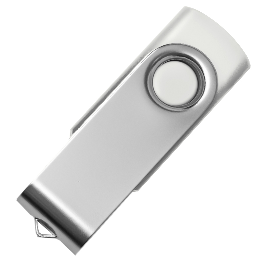 USB flash-карта DOT (32Гб), белый, серебристый-0