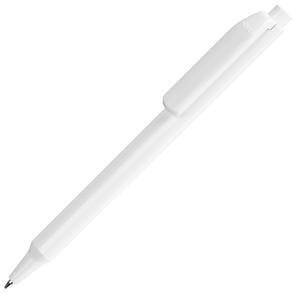 Ручка шариковая Pigra P04 Polished, белая-0