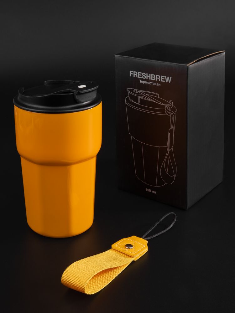 Термостакан Freshbrew, оранжевый-7