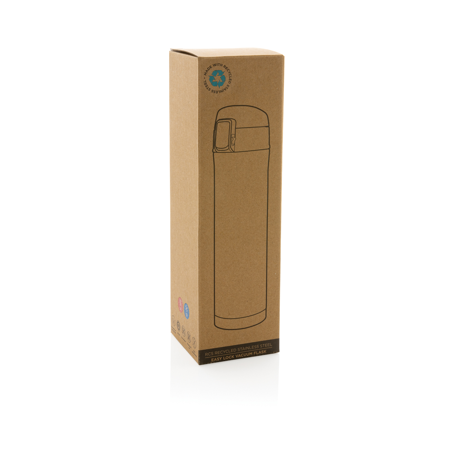 Термокружка Easy Lock из переработанной стали RCS, 450 мл-12