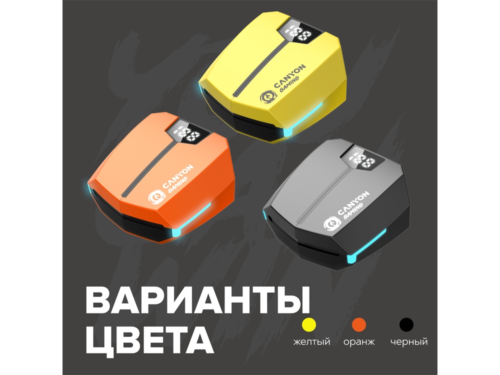 Игровая гарнитура Canyon DoubleBee GTWS-2, желтый (CND-GTWS2Y)-8