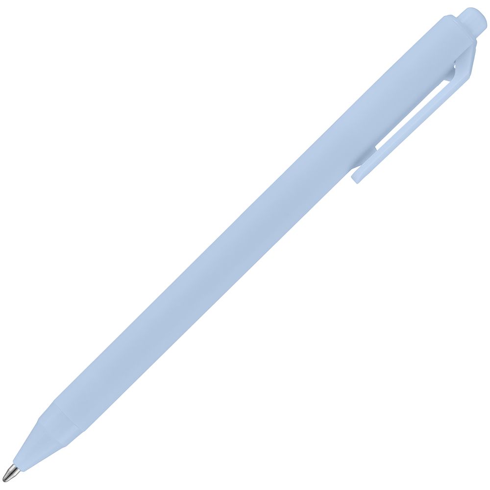 Ручка шариковая Cursive Soft Touch, голубая-2