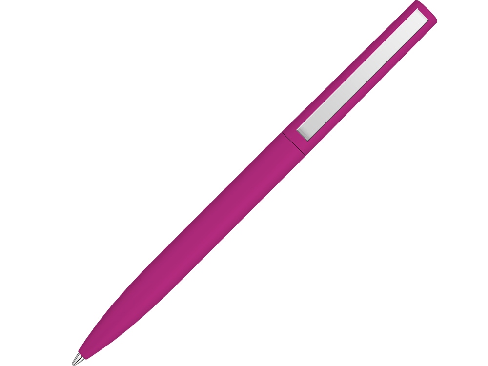 Шариковая ручка  Bright F Gum soft-touch, розовый-0