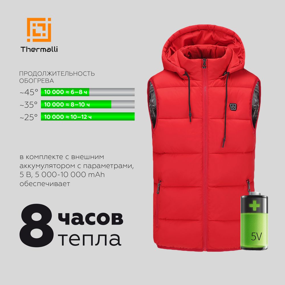 Куртка с подогревом Thermalli Chamonix, черная-6