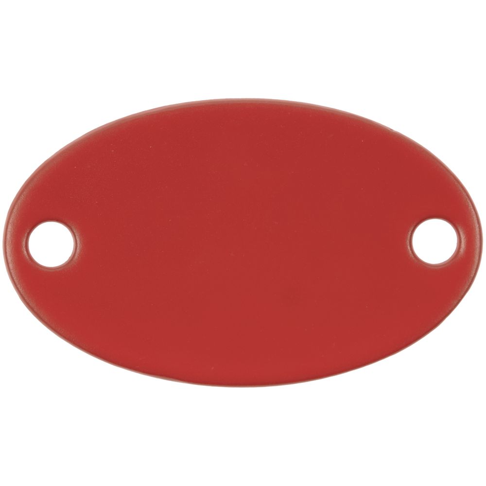 Шильдик металлический Alfa Oval, красный-1