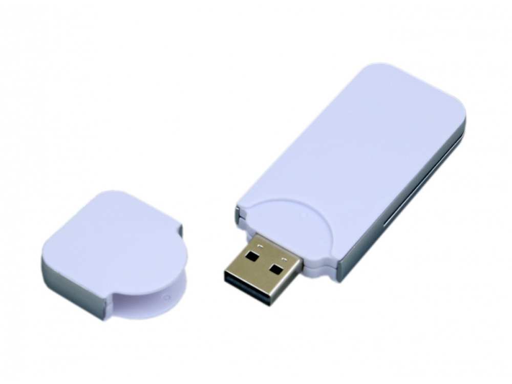 USB-флешка на 32 Гб в стиле I-phone, прямоугольнй формы, белый-1