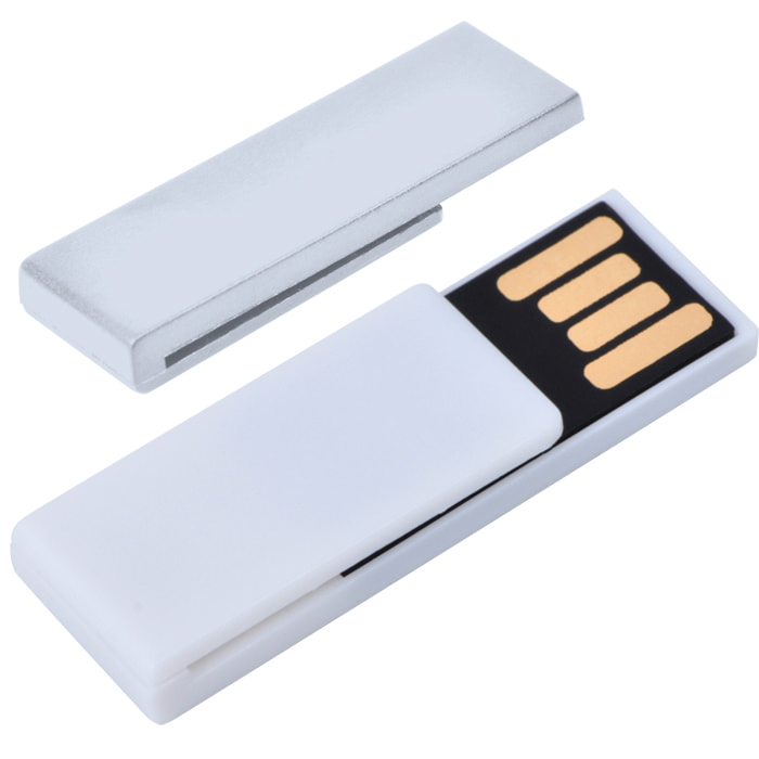 USB flash-карта "Clip" (16Гб), белый-0