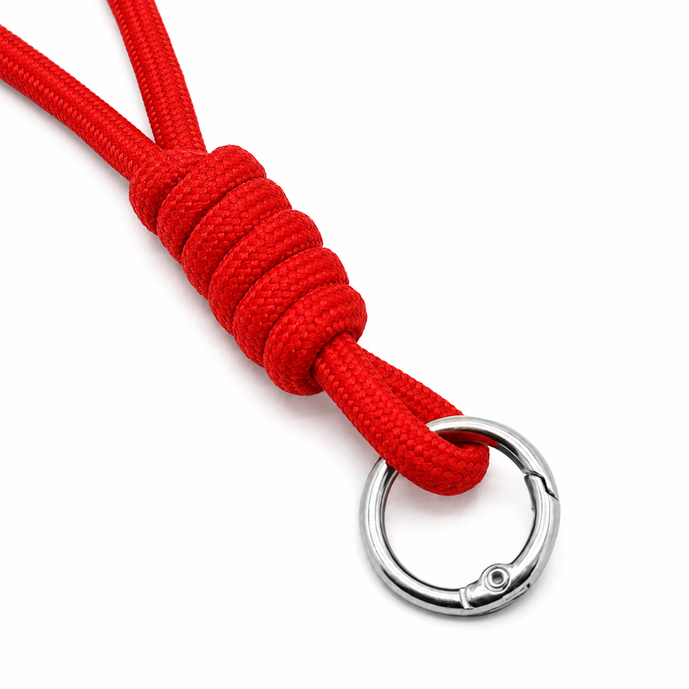 Шнурок на карабине Knotty, Красный-1
