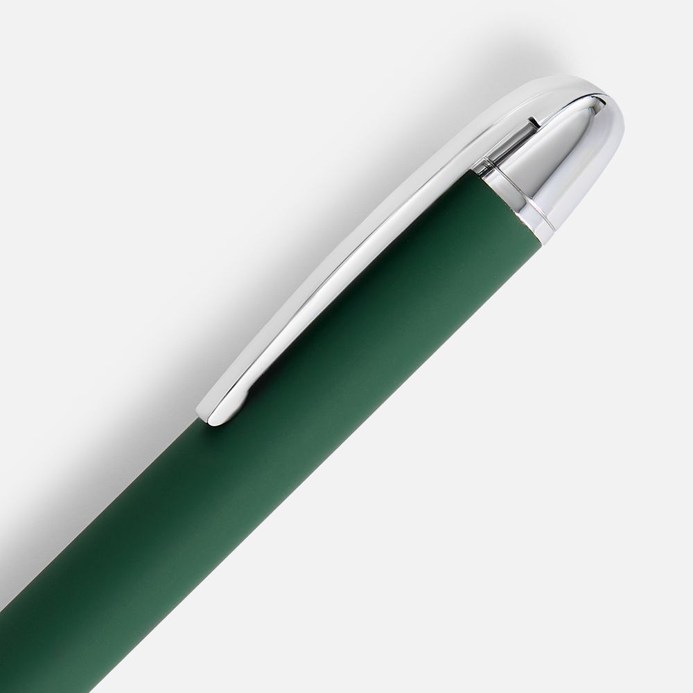 Ручка шариковая Arc Soft Touch, зеленая-2