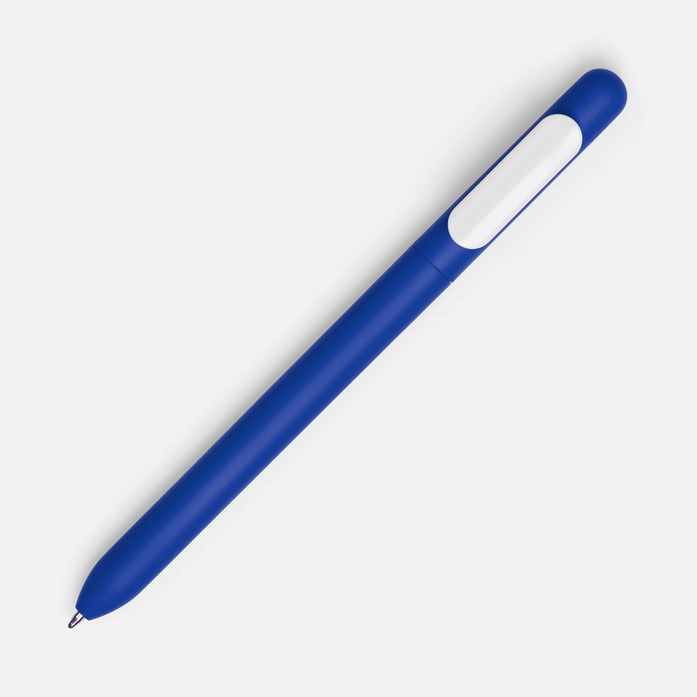 Ручка шариковая Swiper Soft Touch, синяя с белым-2