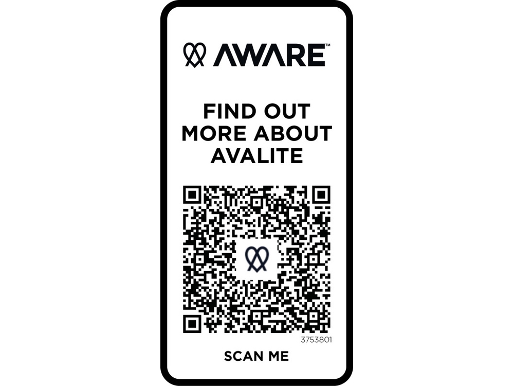 Avalite футболка унисекс Aware™ из переработанных материалов с коротким рукавом - Белый-4