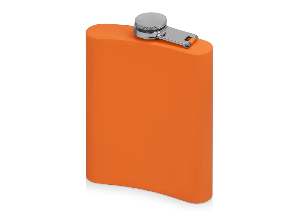 Фляжка 240 мл Remarque soft touch, 304 сталь, оранжевый-2